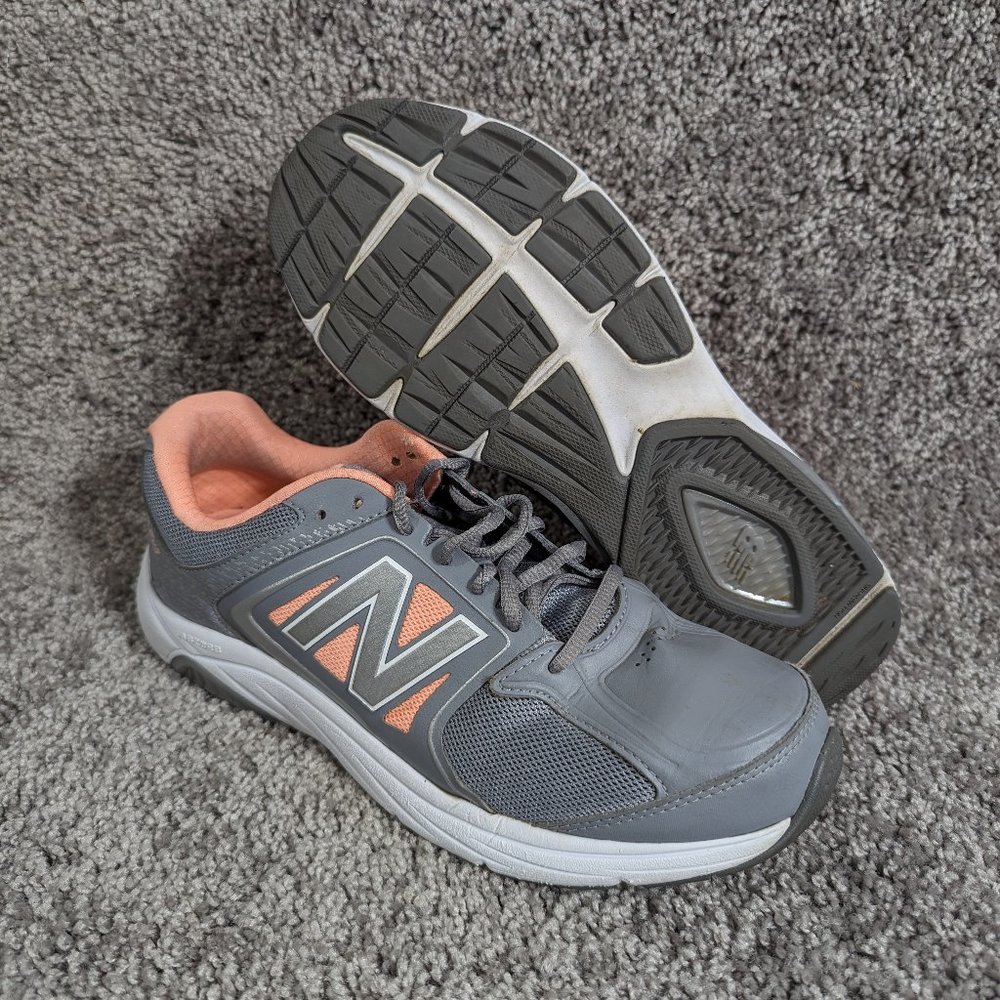 New Balance 847v3 Womens Size 11 Grey Peach Trainers Walking Shoes WW847GY3